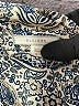 Pleione 100% Polyester Paisley Blue 3/4 Sleeve Blouse Size M - photo 7