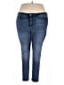 Code Bleu Solid Blue Jeans Size 22W - photo 1