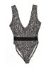 PrettyLittleThing Polka Dots Black One Piece Swimsuit Size 4 - photo 1