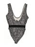 PrettyLittleThing Polka Dots Black One Piece Swimsuit Size 4 - photo 2