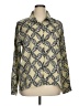 Modern Works 100% Polyester Print Yellow 3/4 Sleeve Blouse Size XL - photo 1
