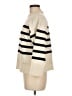Unbranded Stripes Ivory Turtleneck Sweater Size M - photo 5