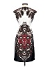 London Style Graphic Ivory Cocktail Dress Size 4 - photo 2