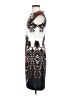 London Style Graphic Ivory Cocktail Dress Size 4 - photo 5