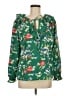 Ann Taylor LOFT Green Long Sleeve Blouse Size M - photo 1