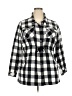 Torrid 100% Cotton Checkered-gingham Gray Jacket Size 2X Plus (2) - photo 1