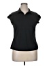 X by Gottex Black Short Sleeve Blouse Size XL - photo 1