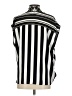 Mango 100% Polyester Stripes Silver Sleeveless Blouse Size S - photo 2