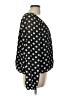 Evereve 100% Polyester Polka Dots Black Long Sleeve Blouse Size L - photo 4