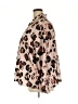 ELOQUII 100% Polyester Animal Print Brown Long Sleeve Blouse Size 22 - photo 5