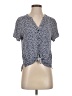 Amazon Essentials Blue Short Sleeve Blouse Size XS - photo 1