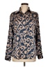 Unbranded Paisley Brown Long Sleeve Button-Down Shirt Size M - photo 1