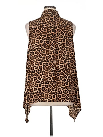 MICHAEL Michael Kors Sleeveless Button-Down Shirt (view 2)