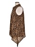 MICHAEL Michael Kors Animal Print Brown Sleeveless Button-Down Shirt Size 0X - photo 5