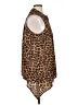 MICHAEL Michael Kors Animal Print Brown Sleeveless Button-Down Shirt Size 0X - photo 4