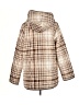 Susan Graver 100% Polyester Plaid Brown Coat Size M - photo 2