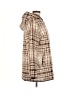 Susan Graver 100% Polyester Plaid Brown Coat Size M - photo 4