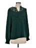 Unbranded 100% Polyester Green Long Sleeve Blouse Size S - photo 1