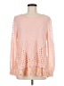 Entro 100% Polyester Pink Long Sleeve Blouse Size L - photo 1