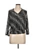 BCX Black 3/4 Sleeve Blouse Size L - photo 1