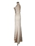 Amsale 100% Polyester Metallic Silver Gold Cocktail Dress Size 6 - photo 5