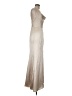 Amsale 100% Polyester Metallic Silver Gold Cocktail Dress Size 6 - photo 4
