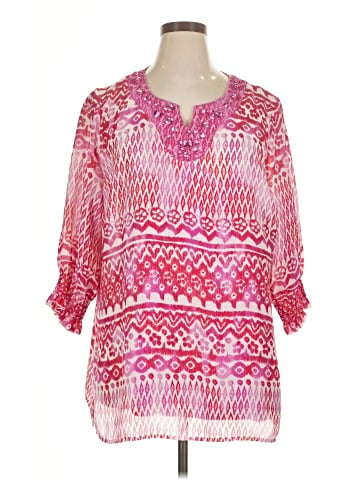MULTIPLES 3/4 Sleeve Blouse (view 1)