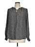 Nine West 100% Polyester Polka Dots Black Long Sleeve Blouse Size L - photo 1