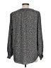 Nine West 100% Polyester Polka Dots Black Long Sleeve Blouse Size L - photo 2