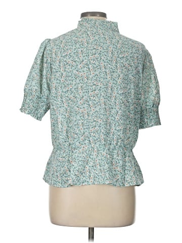 Allegra K Short Sleeve Blouse (view 2)