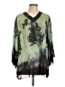 BonWorth 100% Polyester Green 3/4 Sleeve Blouse Size L - photo 1