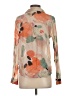Assorted Brands Floral Orange Long Sleeve Blouse Size S - photo 2
