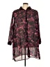 Ava & Viv 100% Polyester Burgundy Long Sleeve Button-Down Shirt Size 4X - photo 1