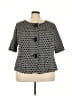 Lane Bryant Gray Black Blazer Size 28 - photo 1