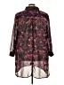 Ava & Viv 100% Polyester Burgundy Long Sleeve Button-Down Shirt Size 4X - photo 2