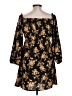 Shein 100% Polyester Black Cocktail Dress Size L - photo 2