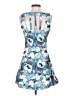 Assorted Brands 100% Polyester Print Blue Cocktail Dress Size S - photo 2
