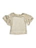 Mia Joy Metallic Gold Short Sleeve Top Size 4 - photo 1