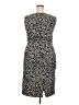 Kasper Animal Print Black Cocktail Dress Size 18 - photo 2