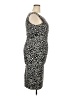 Kasper Animal Print Black Cocktail Dress Size 18 - photo 4
