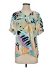 Crosby 100% Polyester Teal Short Sleeve Blouse Size S - photo 1