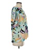 Crosby 100% Polyester Teal Short Sleeve Blouse Size S - photo 4