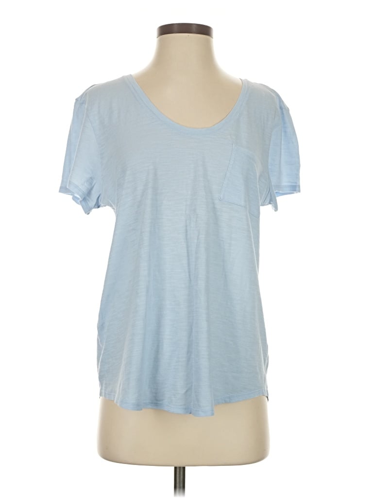 Pre-owned Ann Taylor Loft Short Sleeve T-shirt In Blue