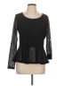 Helios & Luna 100% Polyester Black Long Sleeve Top Size L - photo 1