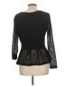 Helios & Luna 100% Polyester Black Long Sleeve Top Size L - photo 2