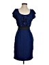 Express Color Block Blue Cocktail Dress Size 4 - photo 1