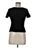 MNG Tweed Black Short Sleeve Turtleneck Size M - photo 1