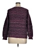 Daisy Fuentes 100% Cotton Tweed Purple Pullover Sweater Size XL - photo 2