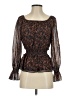 Max Studio 100% Polyester Brown Long Sleeve Blouse Size S - photo 1