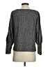 MNG Metallic Houndstooth Silver Pullover Sweater Size XS - photo 2